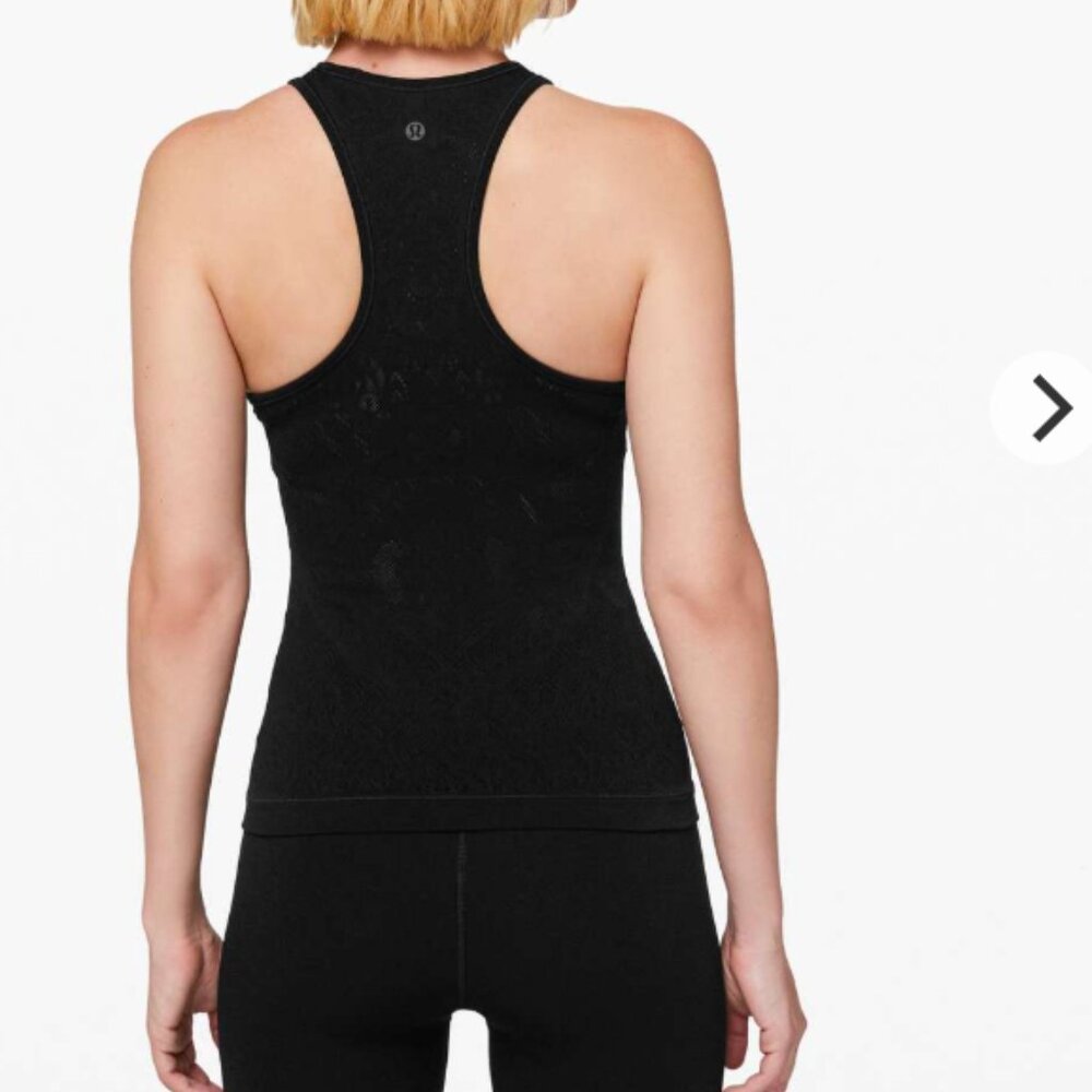 Lululemon Reveal Tank *Zen Expression Black likely size 6 - Picture 2 of 7